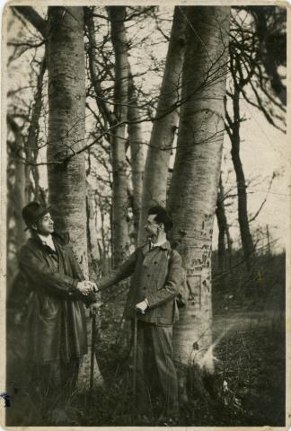 Illyés Gyula és József Attila, Arató Tibor (?) felvétele, 1931